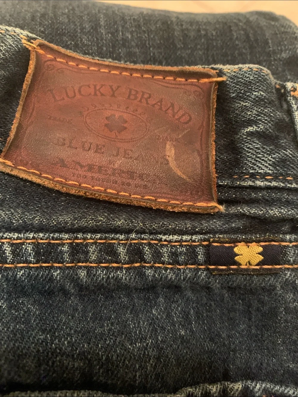 Lucky Brand Dark Blue Straight Leg Jeans